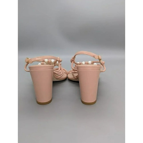 Stuart Weitzman Women's Pearl Knot Block-Heel Sandals Size 8 B (MSRP $495) - Picture 5 of 7